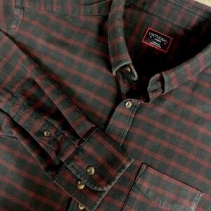 UNTUCKit Men's Flannel Rully Navy  Blue Large Outdoor